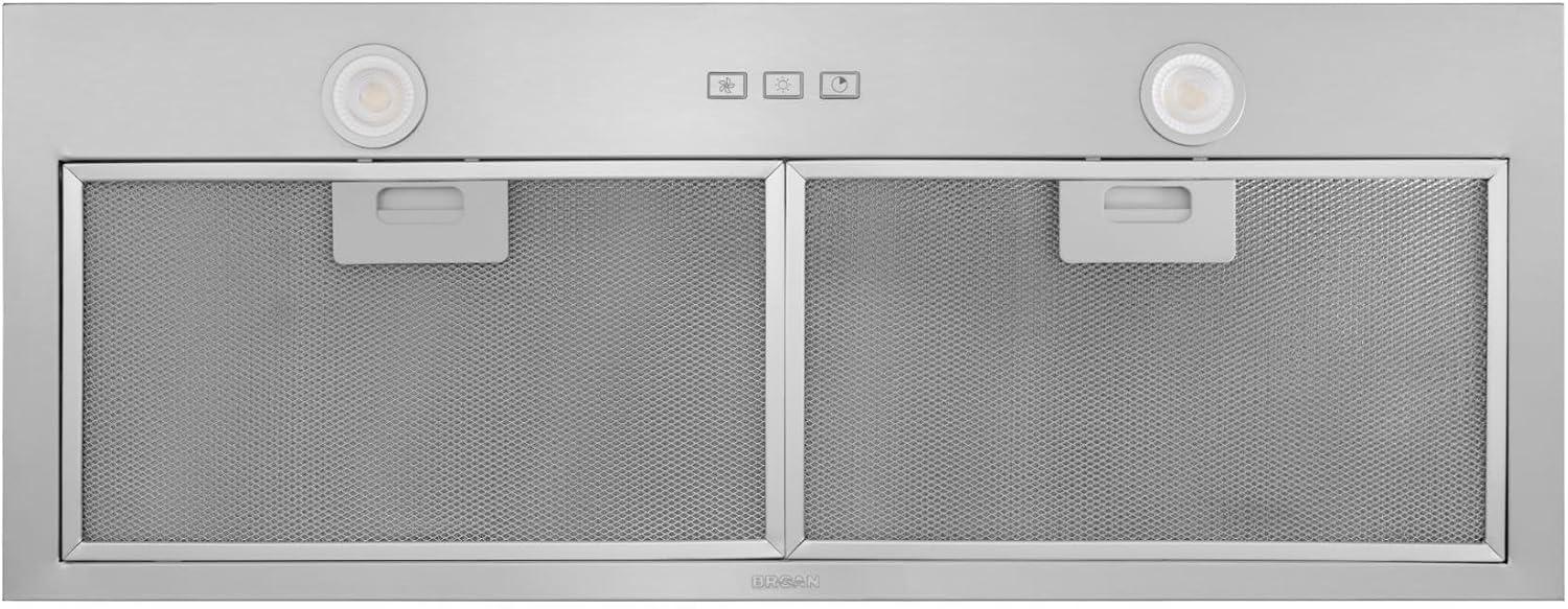 image:imageBroan NuTone BroanNuTone BBN1303SS Custom Built Insert with 2Speed Exhaust Fan and Light 300 Max Blower CFM Stainless Steel 30Inch Range Hood Power Pack30Inch