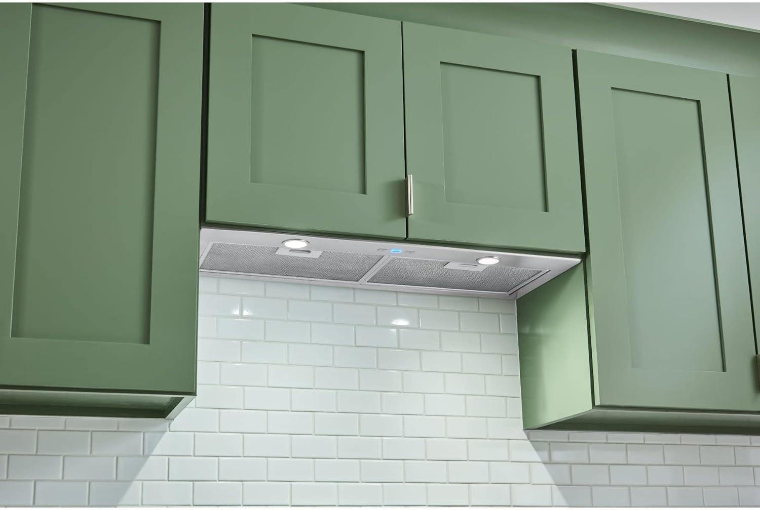 image:imageBroan NuTone BroanNuTone BBN1303SS Custom Built Insert with 2Speed Exhaust Fan and Light 300 Max Blower CFM Stainless Steel 30Inch Range Hood Power Pack30Inch