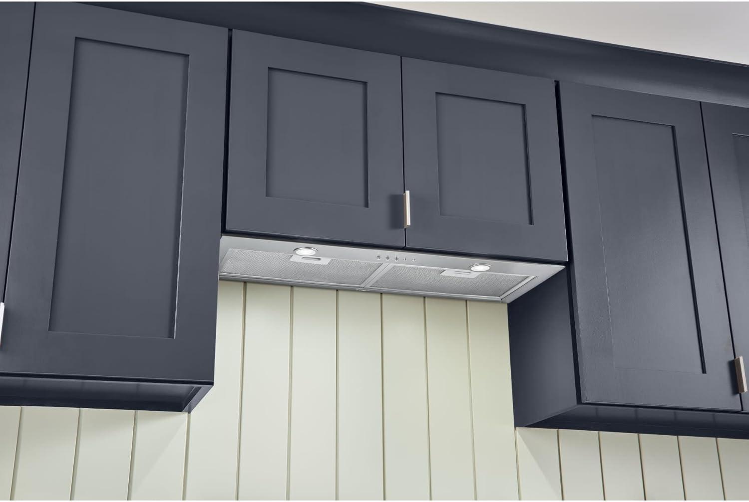 image:imageBroan NuTone BroanNuTone BBN1303SS Custom Built Insert with 2Speed Exhaust Fan and Light 300 Max Blower CFM Stainless Steel 30Inch Range Hood Power Pack24Inch