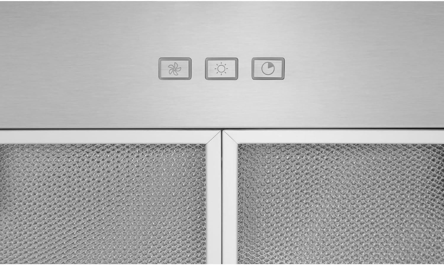 image:imageBroan NuTone BroanNuTone BBN1303SS Custom Built Insert with 2Speed Exhaust Fan and Light 300 Max Blower CFM Stainless Steel 30Inch Range Hood Power Pack30Inch