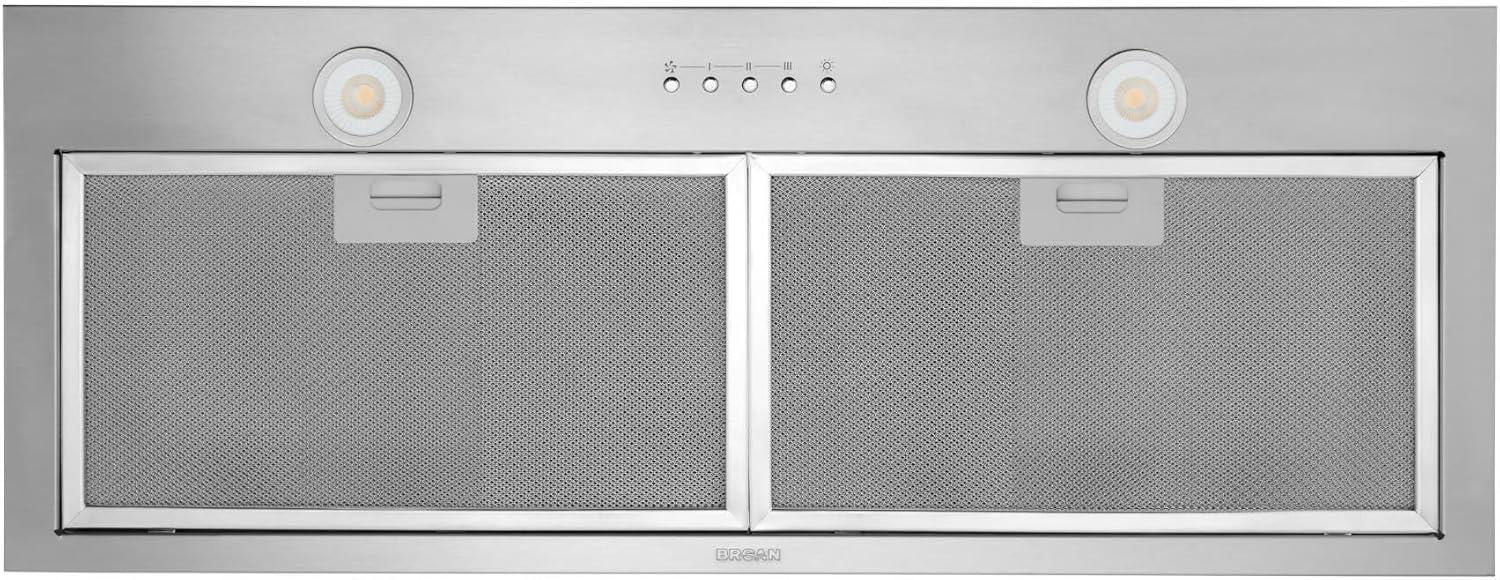 image:imageBroan NuTone BroanNuTone BBN1303SS Custom Built Insert with 2Speed Exhaust Fan and Light 300 Max Blower CFM Stainless Steel 30Inch Range Hood Power Pack24Inch