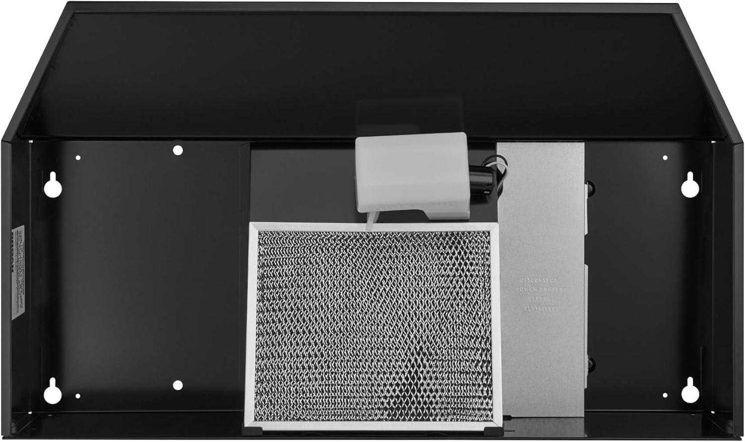 image:imageBroanNuTone 413001 NonDucted Ductless Range Hood with Lights Exhaust Fan for Under Cabinet 30Inch WhiteBlack