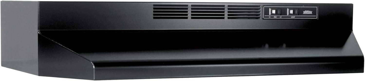 image:imageBroanNuTone 413001 NonDucted Ductless Range Hood with Lights Exhaust Fan for Under Cabinet 30Inch WhiteBlack