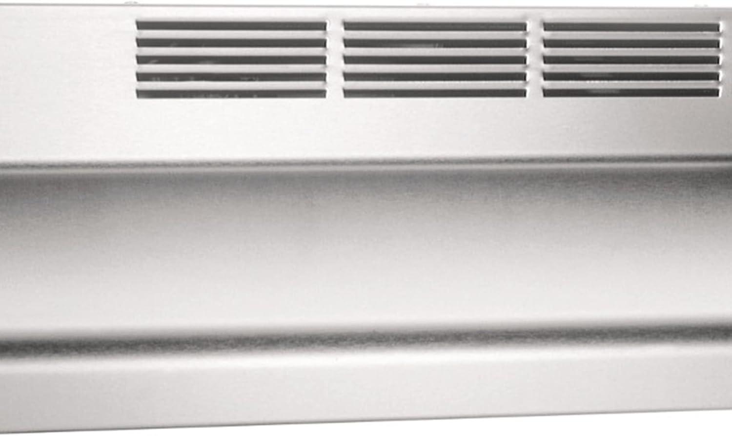image:imageBroanNuTone 413001 NonDucted Ductless Range Hood with Lights Exhaust Fan for Under Cabinet 30Inch WhiteStainless Steel