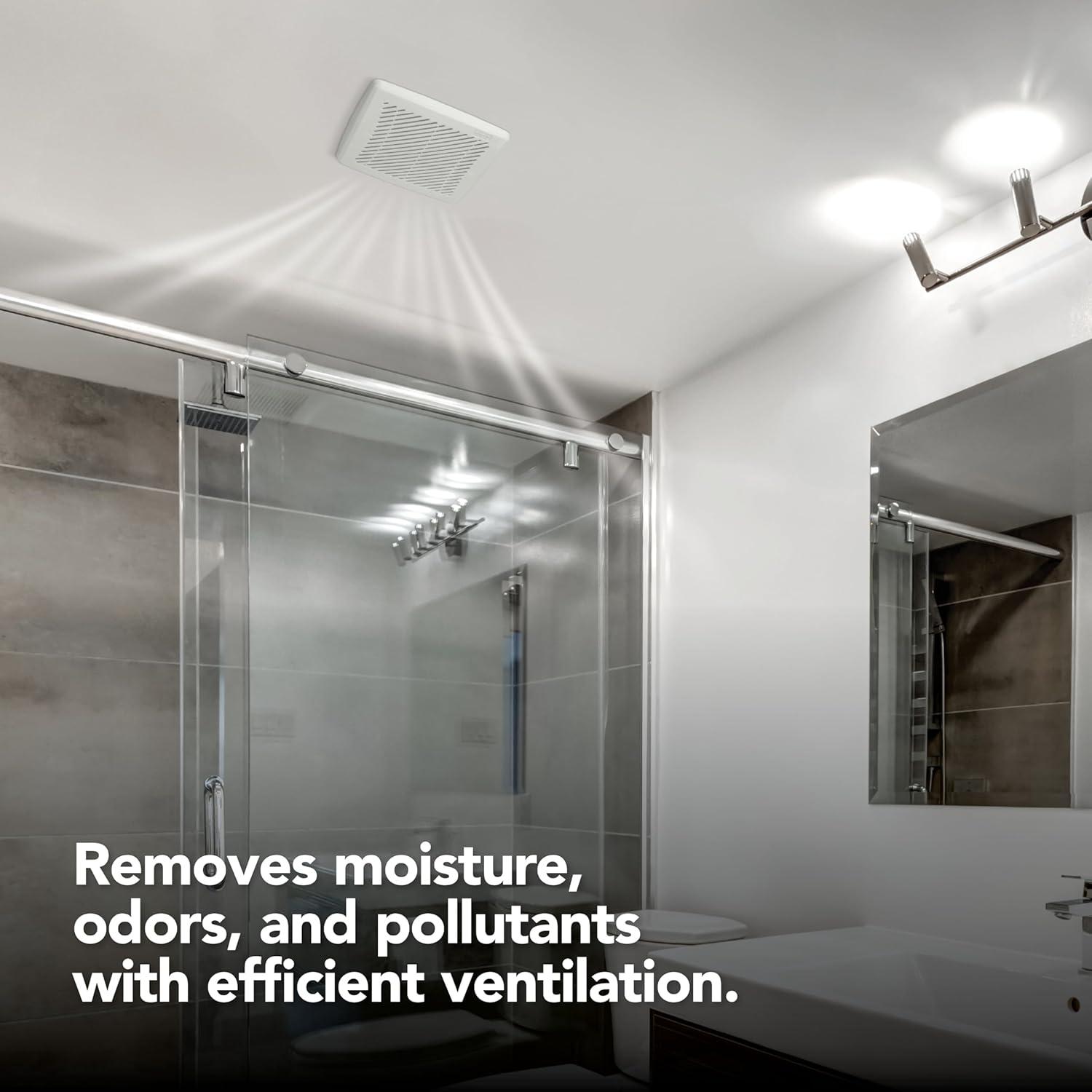 image:imageBroanNuTone Bathroom Exhaust Fan Easy Retrofit Without Attic Access Ultra Quiet 09 Sones Effective Ventilation at 60 CFM ENERGY STAR Certified Moisture and Odor Control50 CFM Energy Star New Grill