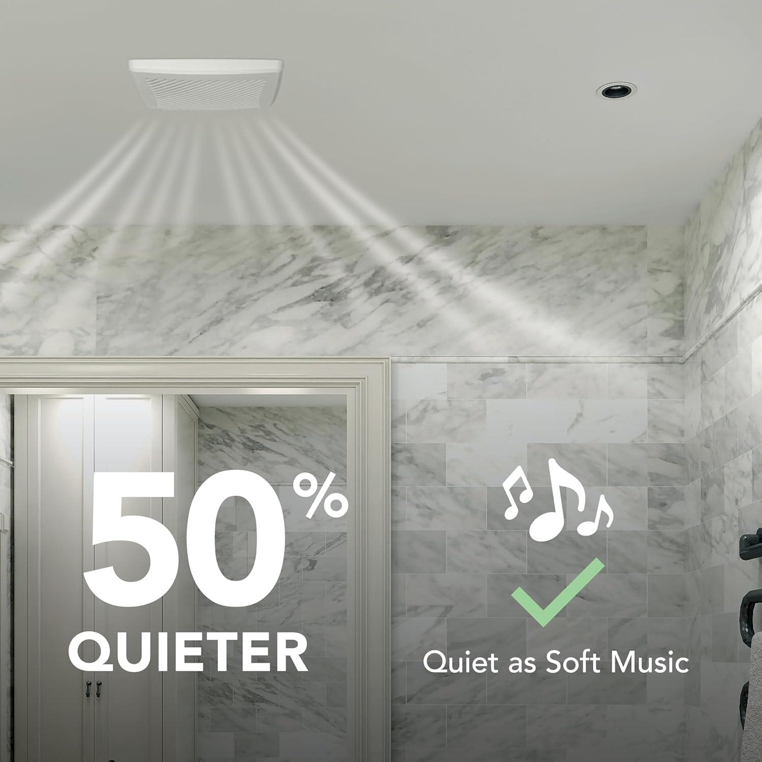 image:imageBroanNuTone Bathroom Exhaust Fan Easy Retrofit Without Attic Access Ultra Quiet 09 Sones Effective Ventilation at 60 CFM ENERGY STAR Certified Moisture and Odor Control50 CFM Energy Star New Grill