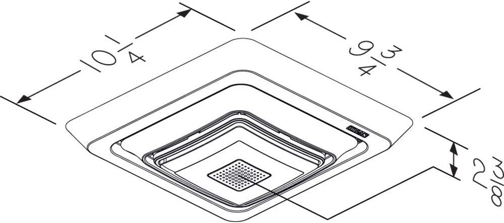 image:imageBroanNuTone FG800SPK Bluetooth Speaker Bathroom Exhaust Grille Cover with LED Light