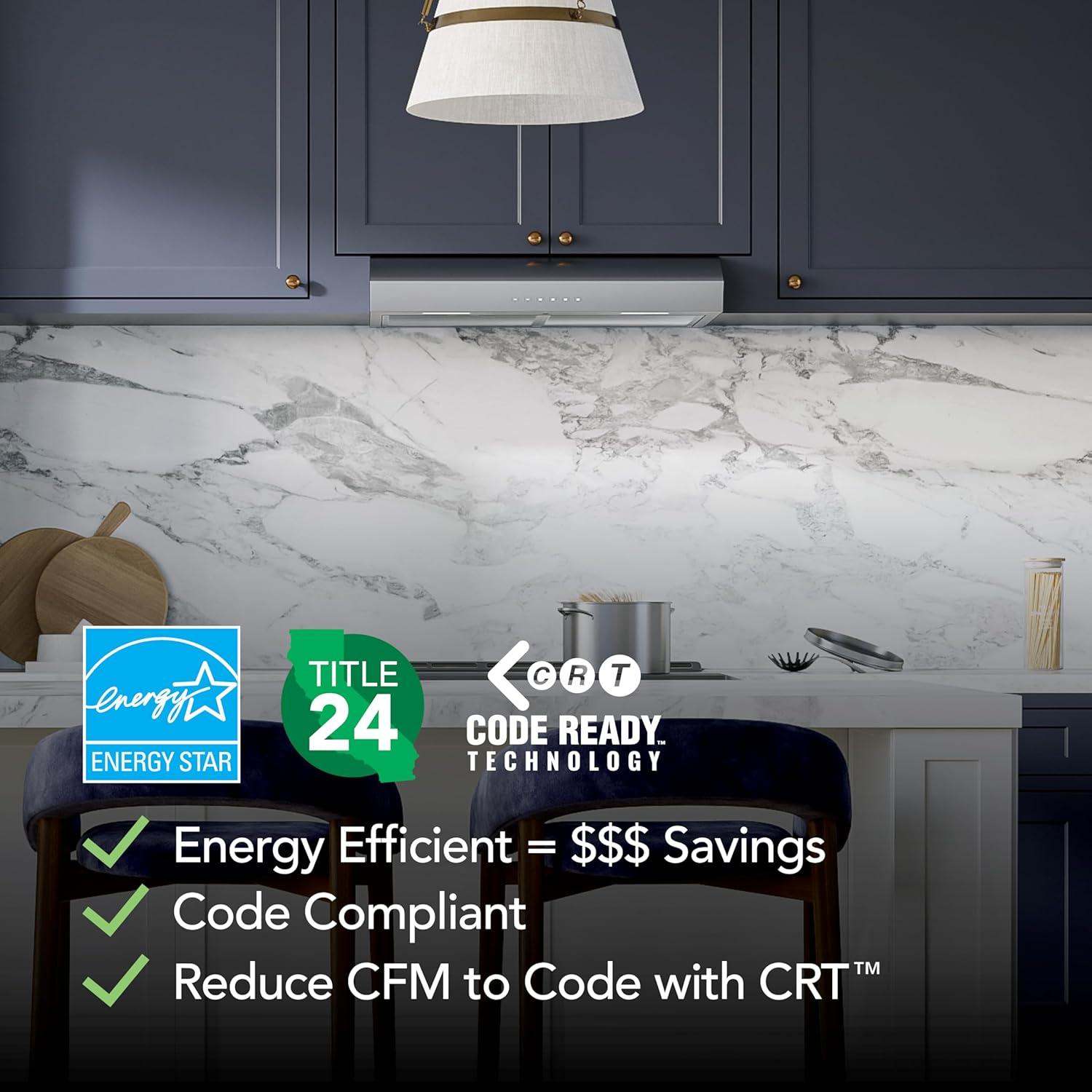 image:imageMantra 30Inch 490 MAX Blower CFM 10 Sones Stainless Steel Range Hood