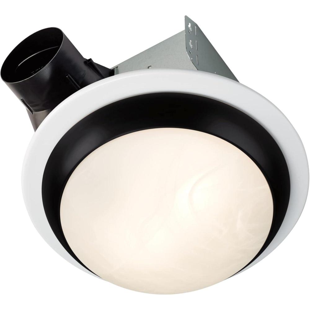 image:imageBroan NuTone Roomside Series 80 CFM Traditional Decorative Exhaust Fan for Bathrooms Ventilation Bath Fan with Light Matte Black80 CFM