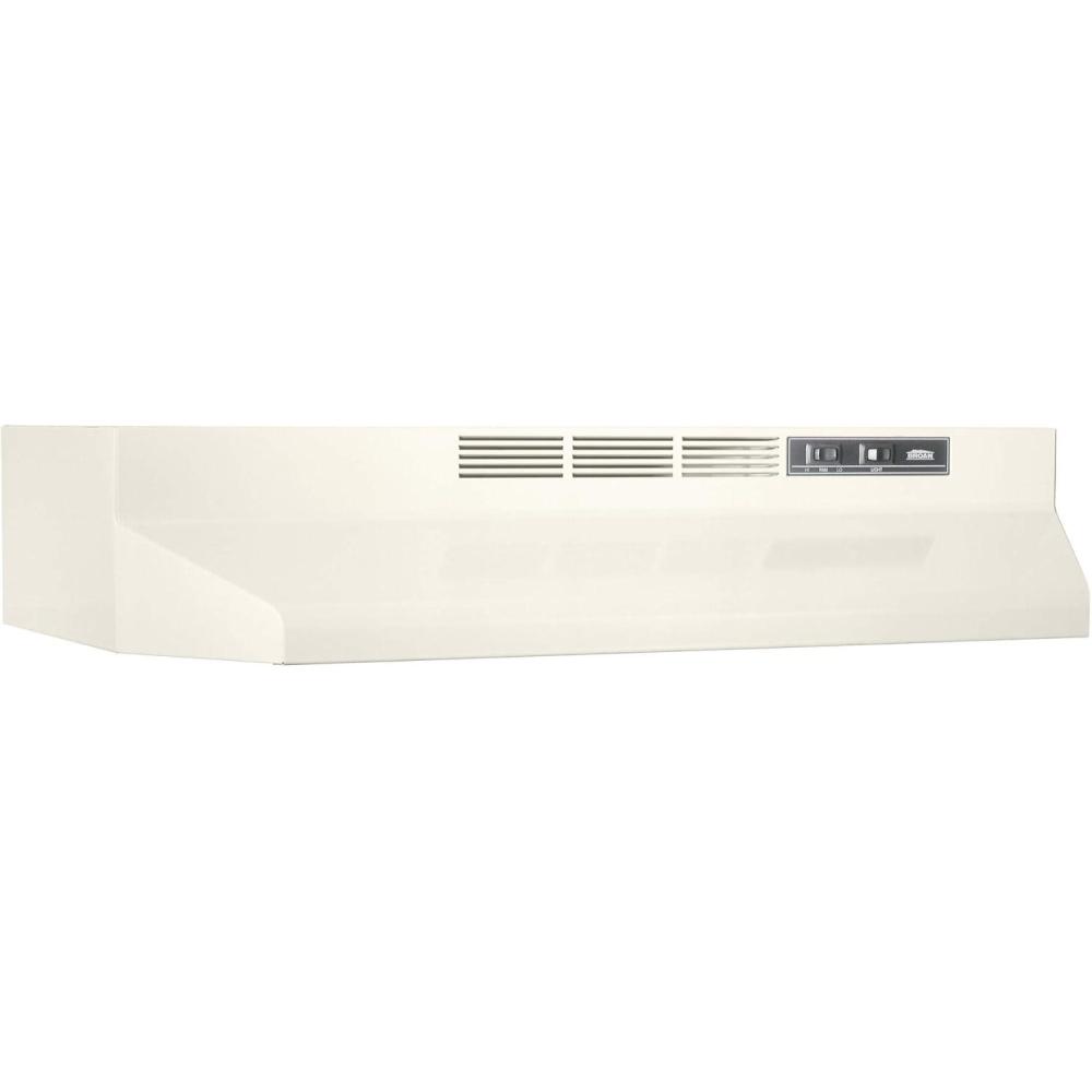 image:imageBroanNuTone 413001 NonDucted Ductless Range Hood with Lights Exhaust Fan for Under Cabinet 30Inch WhiteBisque