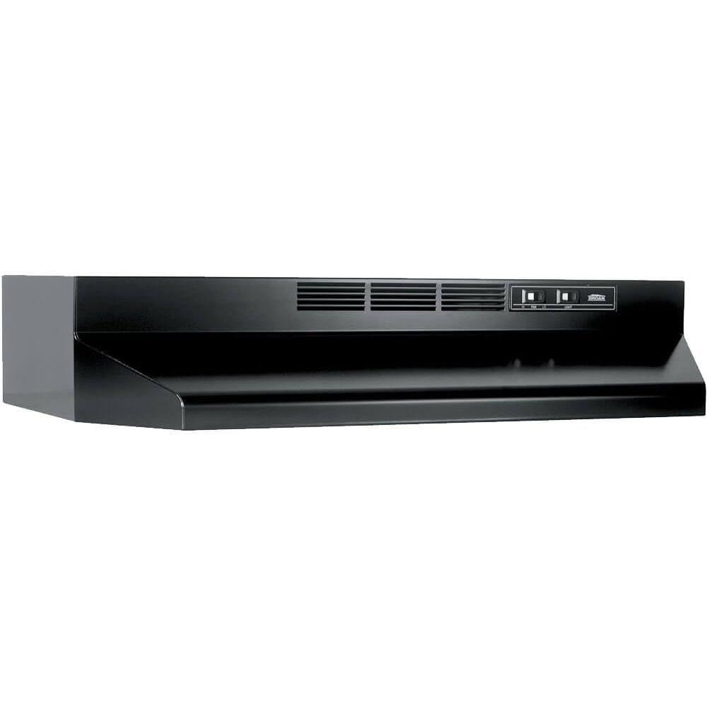 image:imageBroanNuTone 413001 NonDucted Ductless Range Hood with Lights Exhaust Fan for Under Cabinet 30Inch WhiteBlack