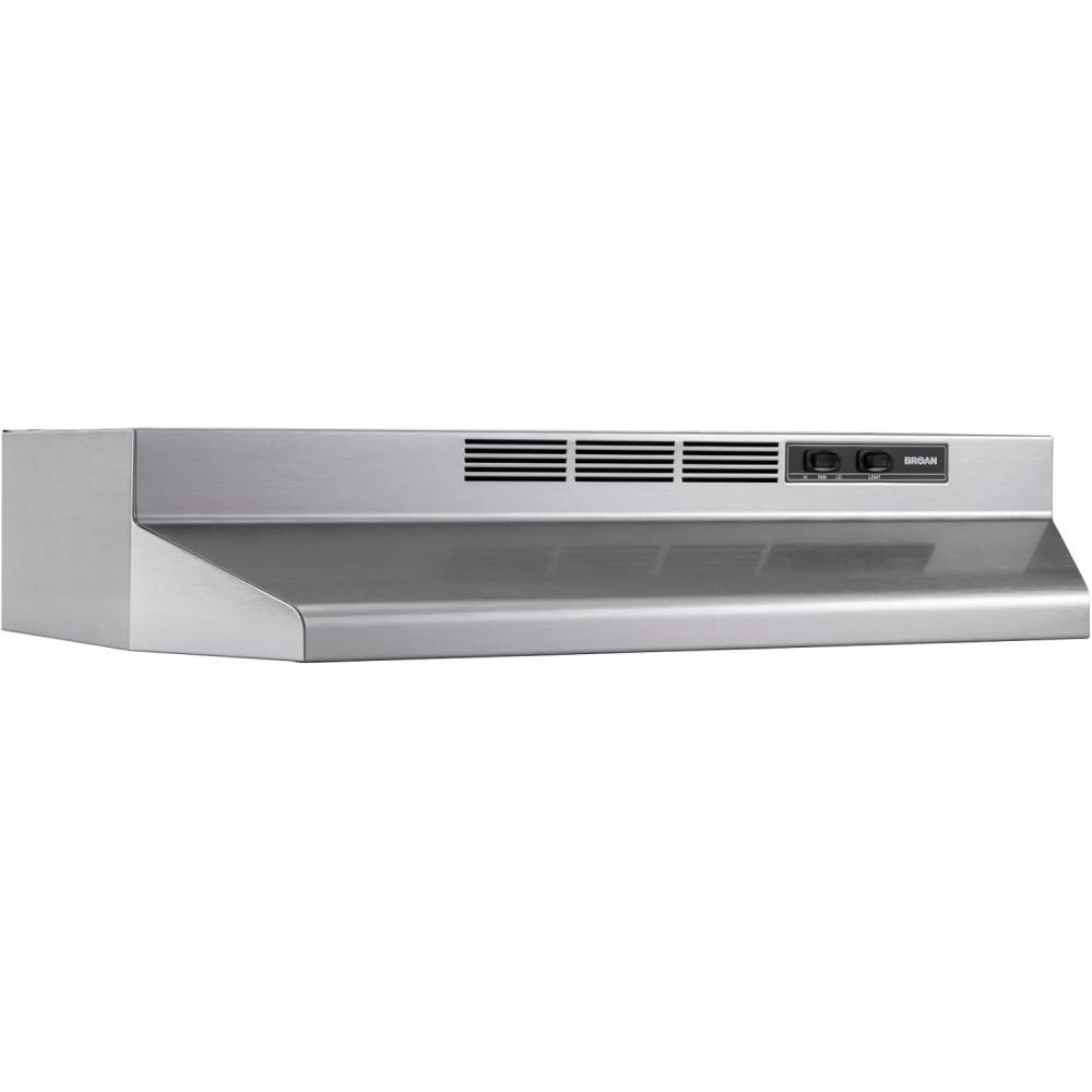 image:imageBroanNuTone 4130SF Fingerprint Resistant Ductless UnderCabinet Range Hood 30Inch Stainless Finish with Print GuardStainless Steel Finish