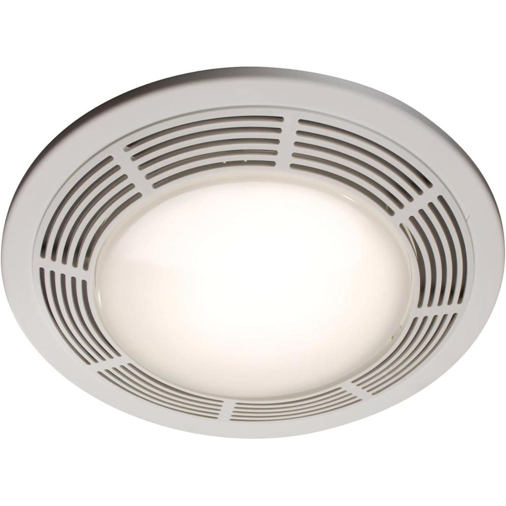 image:imageBroanNuTone AER110SLW Energy Star Certified Bath Fan Medium White 105 Sq Ft Rooms100 CFM