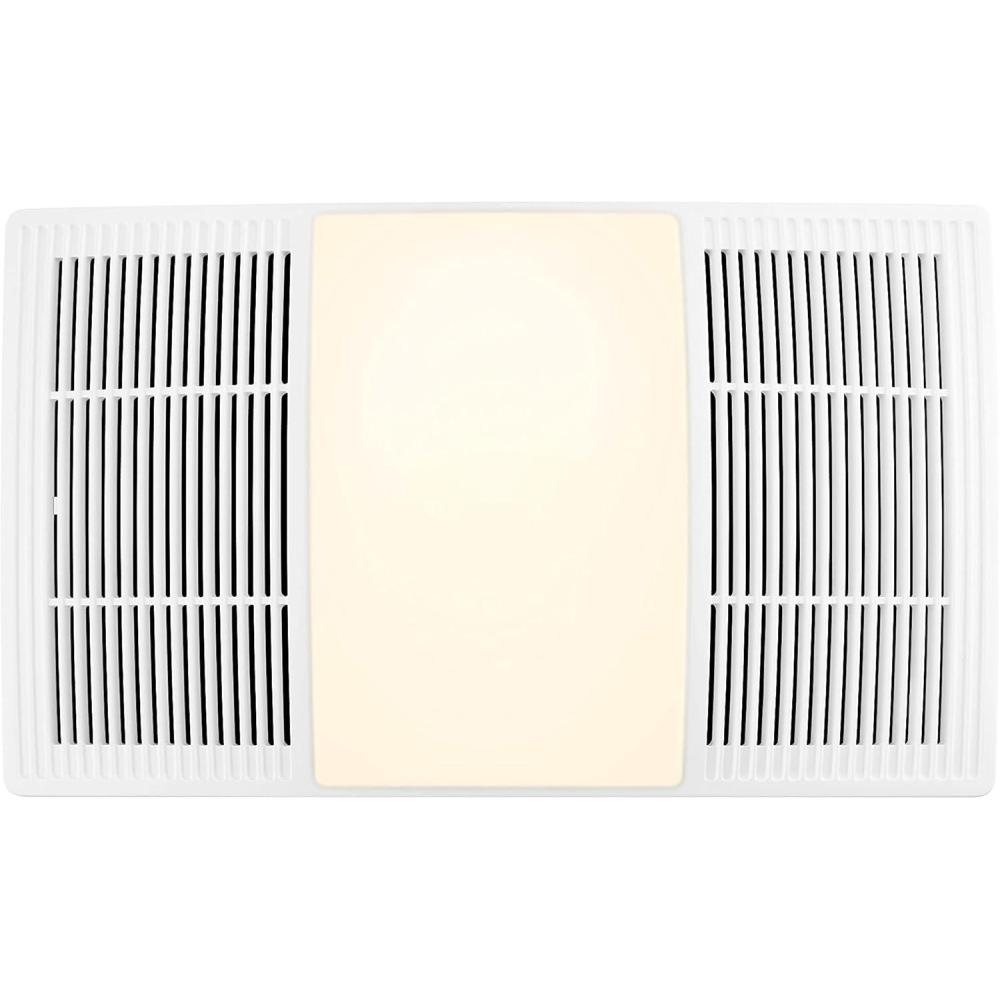 image:imageBroanNuTone FG110HBS Heater Upgrade Grille with Dimmable LED and Color Adjustable CCT Lighting Bath Fan Exhaust Cover 110 CFM White110 CFM