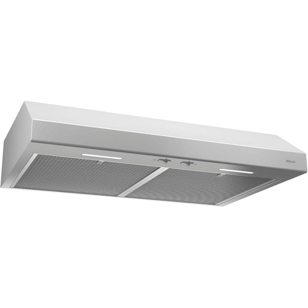 image:imageBroanNuTone MTR1303WW Mantra 30Inch 350 MAX Blower CFM 15 Sones White Range HoodWhite