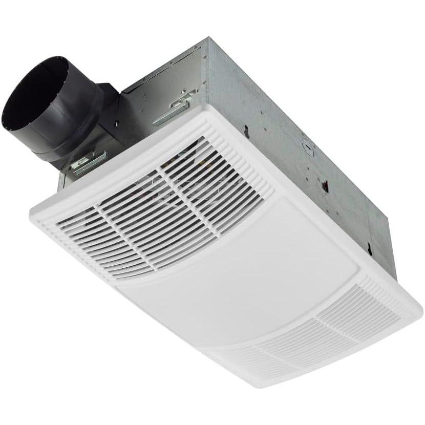 image:imageBroanNuTone NonLit PowerHeat Bathroom Exhaust Fan and Heater 80 CFM 15 Sones White80 CFM