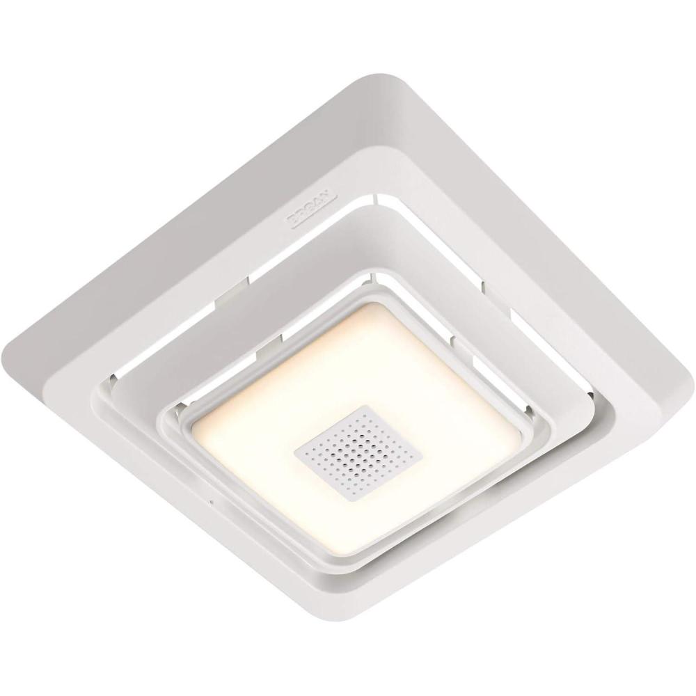 image:imageBroanNuTone NuTone FG800SPKS Bluetooth Speaker Bathroom Exhaust Grille Cover with LED Light Bath Fan White975 x 1025 x 238 inches