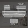 Alta 30-Inch 350 MAX Blower CFM 1.5 Sones Stainless Steel Range Hood
