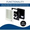 Broan-NuTone 194 High Capacity Wall Heater, White Painted Grille, 3000/1500 Watt 240 VAC, Covers 300 sq. ft. at Factory Wired Voltage(4000/2000 Watt)