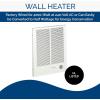 Broan-NuTone 194 High Capacity Wall Heater, White Painted Grille, 3000/1500 Watt 240 VAC, Covers 300 sq. ft. at Factory Wired Voltage(4000/2000 Watt)