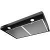 Broan-NuTone 30-Inch Black Under Cabinet Range Hood- Trusted Quiet Power with 350 CFM, 1.5 Sones for Effective Everyday Kitchen Ventilation(Black)