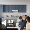 Broan-NuTone 30-Inch Black Under Cabinet Range Hood- Trusted Quiet Power with 350 CFM, 1.5 Sones for Effective Everyday Kitchen Ventilation(White)