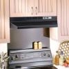 Broan-NuTone 413001 Non-Ducted Ductless Range Hood with Lights Exhaust Fan for Under Cabinet, 30-Inch, White(Black)