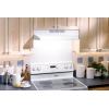 Broan-NuTone 413001 Non-Ducted Ductless Range Hood with Lights Exhaust Fan for Under Cabinet, 30-Inch, White(White)