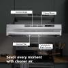 Broan-NuTone 4130SF Fingerprint Resistant Ductless Under-Cabinet Range Hood, 30-Inch, Stainless Finish with Print Guard(Stainless Steel Finish)