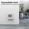 Broan-NuTone 9815WH High Capacity Wall Heater with Built-In Adjustable Thermostat, 1500W, 120/240V, White(1000W)
