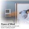 Broan-NuTone 9815WH High Capacity Wall Heater with Built-In Adjustable Thermostat, 1500W, 120/240V, White(1500W)