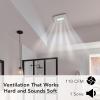 Broan-NuTone AE110LK Bathroom Exhaust Fan with Light, Easy Install, ENERGY STAR Certified, Powerful 110 CFM, Quiet 1.0 Sones, White(110 CFM)