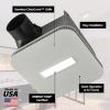 Broan-NuTone AE110LK Bathroom Exhaust Fan with Light, Easy Install, ENERGY STAR Certified, Powerful 110 CFM, Quiet 1.0 Sones, White(80 CFM)