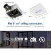 Broan-NuTone AR110LKVV SurfaceShield Vital Vio Powered Exhaust Vent LED White Light & Violet Light, 110 CFM, White(Light)
