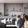 Broan-NuTone BCSQ130SS Three-Speed Glacier Under-Cabinet Range Hood with LED Lights ADA Capable, 1.5 Sones, 375 Max Blower CFM, 30-Inch, Stainless Steel(Stainless Steel)