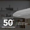 Broan-NuTone BCSQ130SS Three-Speed Glacier Under-Cabinet Range Hood with LED Lights ADA Capable, 1.5 Sones, 375 Max Blower CFM, 30-Inch, Stainless Steel(Stainless Steel)