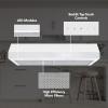 Broan-NuTone BCSQ130SS Three-Speed Glacier Under-Cabinet Range Hood with LED Lights ADA Capable, 1.5 Sones, 375 Max Blower CFM, 30-Inch, Stainless Steel(White)