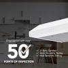Broan-NuTone BCSQ130SS Three-Speed Glacier Under-Cabinet Range Hood with LED Lights ADA Capable, 1.5 Sones, 375 Max Blower CFM, 30-Inch, Stainless Steel(White)