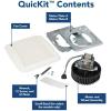 Broan-NuTone BKR60 QuickKit Ultra-Quiet Bath Fan Replacement Motor and Cover/Grille, 60 CFM, 20% more power, White(BKR60)