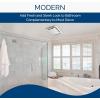Broan-NuTone BKR60 QuickKit Ultra-Quiet Bath Fan Replacement Motor and Cover/Grille, 60 CFM, 20% more power, White(Legacy)
