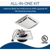 Broan-NuTone BKR60 QuickKit Ultra-Quiet Bath Fan Replacement Motor and Cover/Grille, 60 CFM, 20% more power, White(Legacy)