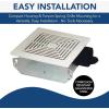Broan-NuTone Bathroom Exhaust Fan – Easy Retrofit Without Attic Access, Ultra Quiet 0.9 Sones, Effective Ventilation at 60 CFM ENERGY STAR Certified Moisture and Odor Control(70 CFM)
