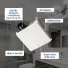 Broan-NuTone Bathroom Exhaust Fan – Easy Retrofit Without Attic Access, Ultra Quiet 0.9 Sones, Effective Ventilation at 60 CFM ENERGY STAR Certified Moisture and Odor Control(50 CFM Cleancover Grill)