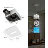 Broan-NuTone Bathroom Exhaust Fan – Retrofit Design Replaces Existing Fan Without Attic Access, Quiet 1.0 Sones, 110 CFM, Powerful Ventilation with 4 Selectable CCT Light Settings for a Modern Look(Cover Bath)