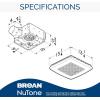 Broan-NuTone ChromaComfort Bathroom Exhaust Fan with Bluetooth Speaker, Powerful 110CFM/1.5 Sones, 24-color LED Light, SPK110RGBL, Wall Switch(Chroma)