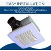 Broan-NuTone ChromaComfort Bathroom Exhaust Fan with Bluetooth Speaker, Powerful 110CFM/1.5 Sones, 24-color LED Light, SPK110RGBL, Wall Switch(Chroma)