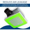 Broan-NuTone ChromaComfort Bathroom Exhaust Fan with Bluetooth Speaker, Powerful 110CFM/1.5 Sones, 24-color LED Light, SPK110RGBL, Wall Switch(Chroma)