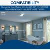 Broan-NuTone FG110HBS Heater Upgrade Grille with Dimmable LED and Color Adjustable CCT Lighting Bath Fan Exhaust Cover, 110 CFM, White(110 CFM)