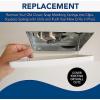 Broan-NuTone FG600S LED Lighted Grille Upgrade for Bathroom Ventilation Fans, Easy Installation , DIY, White, Square(11 3/8 in W x 12 in L)