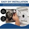 Broan-NuTone FG800RGBS Genuine Replacement Cover (Bath Fan Not Included) with ChromaComfort LED Light and Sensonic Bluetooth Speaker, Fits Select Bathroom Fan Models(Bluetooth LED Cover/Grille)